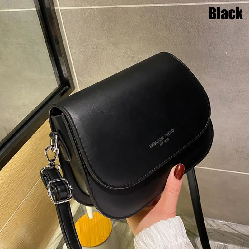 bolsa de ombro feminina couro do plutônio crossbody saco simples cor sólida aleta saco do mensageiro moda bolsas bolsa