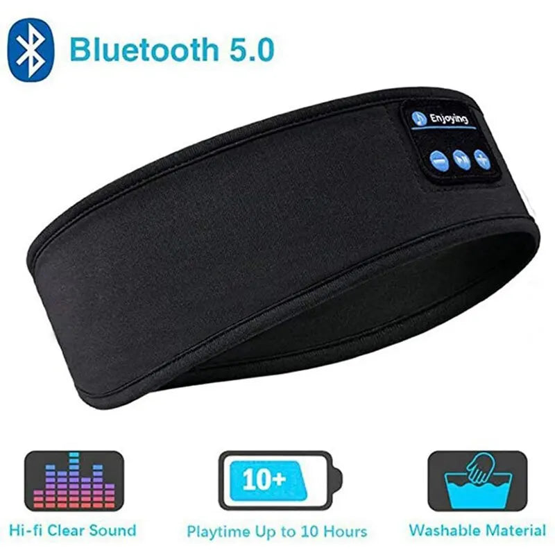 Fones De Ouvido Sem Fio Bluetooth, Esportes Dormir Headband, Fones De Ouvido Elásticos,