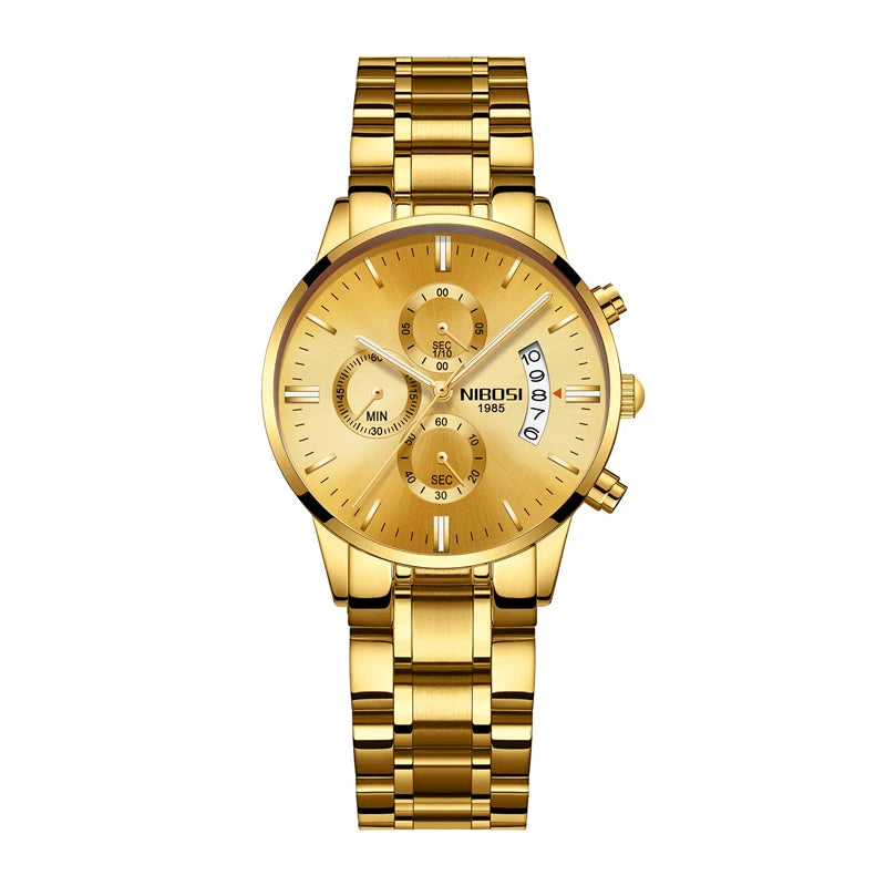 Nibosi relógio de quartzo feminino relógios senhoras aço inoxidável pulseira relógios feminino relogio feminino montre femme