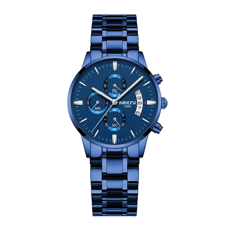 Nibosi relógio de quartzo feminino relógios senhoras aço inoxidável pulseira relógios feminino relogio feminino montre femme