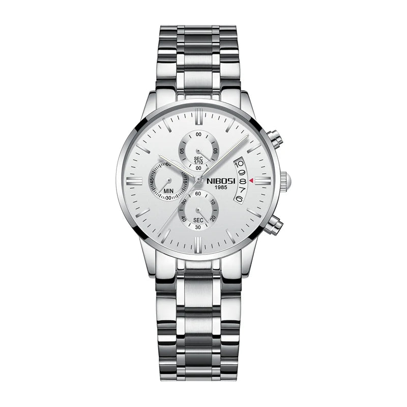 Nibosi relógio de quartzo feminino relógios senhoras aço inoxidável pulseira relógios feminino relogio feminino montre femme