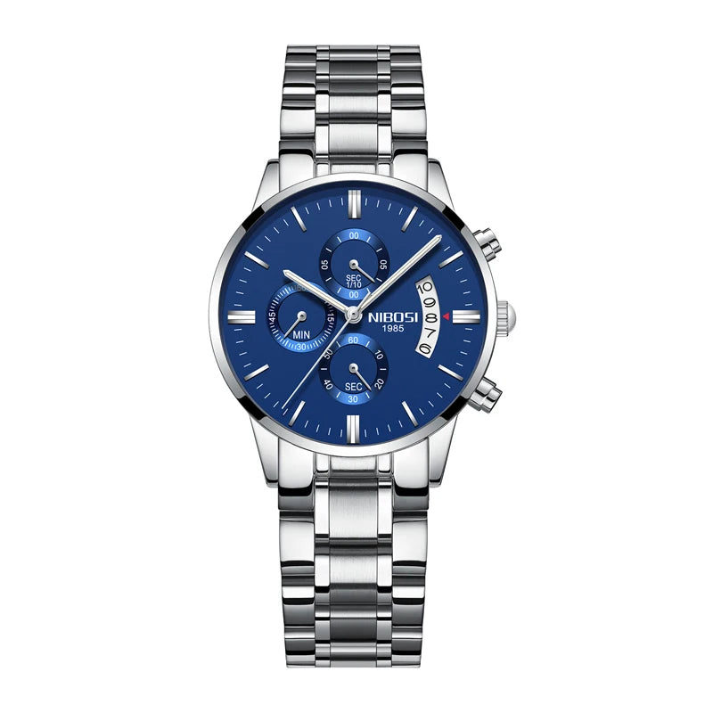 Nibosi relógio de quartzo feminino relógios senhoras aço inoxidável pulseira relógios feminino relogio feminino montre femme