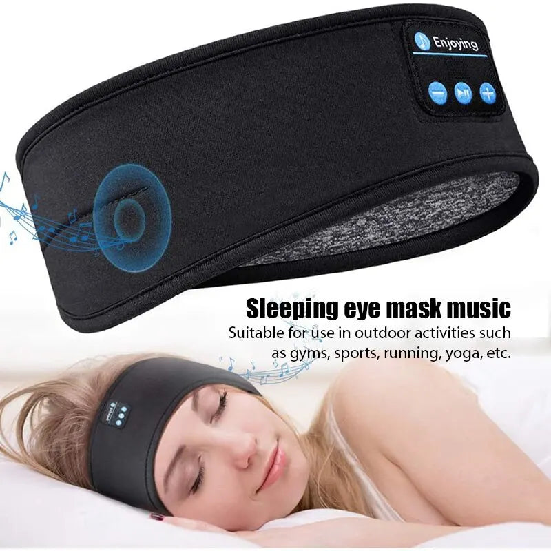 Fones De Ouvido Sem Fio Bluetooth, Esportes Dormir Headband, Fones De Ouvido Elásticos,