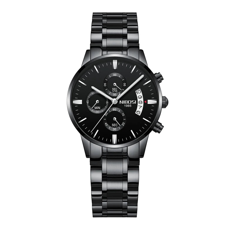 Nibosi relógio de quartzo feminino relógios senhoras aço inoxidável pulseira relógios feminino relogio feminino montre femme