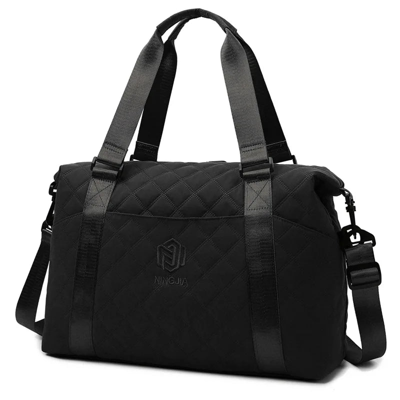 Bolsa de viagem impermeável ao ar livre de grande capacidade, bolsa de bagagem, bolsa de ombro feminina, bolsa de ginástica esportiva masculina